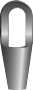 G-6411 Green Pin Closed Spelter Socket Product Illustration